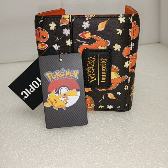 Loungefly Charmander Daisy print bag, wallet and make up bag Set NWT - Picture 8 of 11